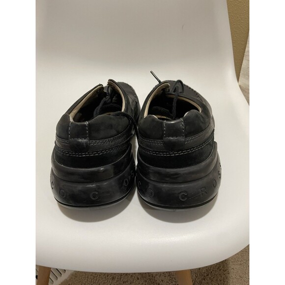 ECCO Men\'s Cross x Casual Sneakers Black Leather Lace Up Size 44 US Size 10-10.5